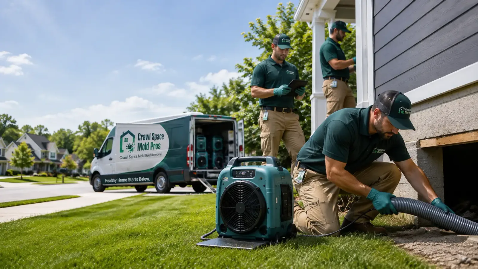 Crawl Space Mold Removal in Paul, ID